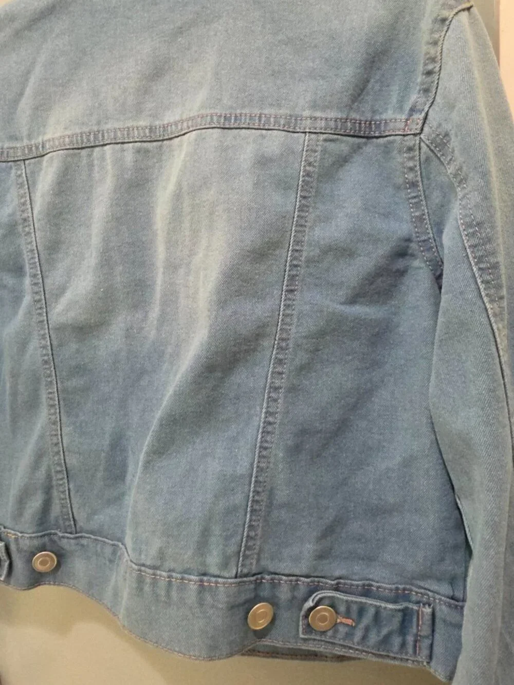 Baccini Light Wash‎ Denim Jean Jacket – Women’s Small Button Front Classic - Picture 11 of 12
